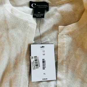 Bloomingdale’s Cashmere cropped cardigan NWT - open up all offers!